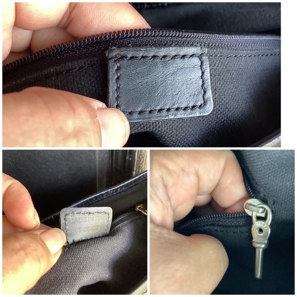 🛍BURBERRY Vintage Black Coated Canvas(PVC) House Check Tote Bag🛍 - Picture 7 of 8